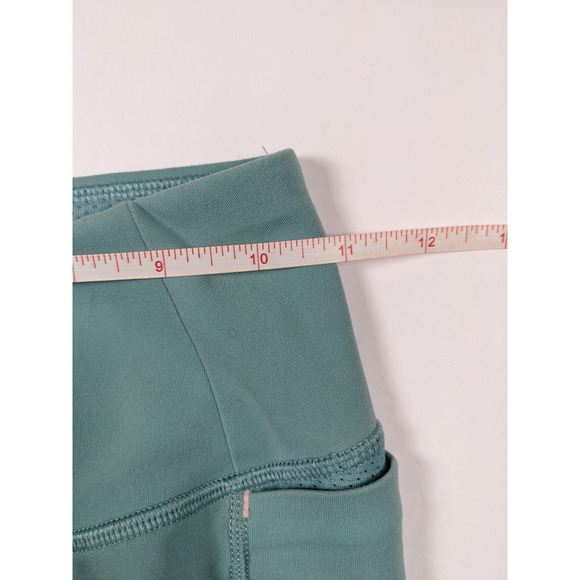 Calia Mid Rise Leggings Light Green Blue XS Pocket Stretch Pull On Skinny Soft - Picture 3 of 5